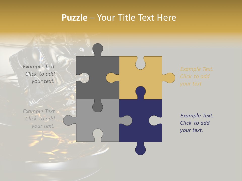 Cube Single Drink PowerPoint Template