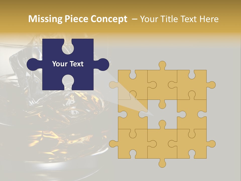 Cube Single Drink PowerPoint Template