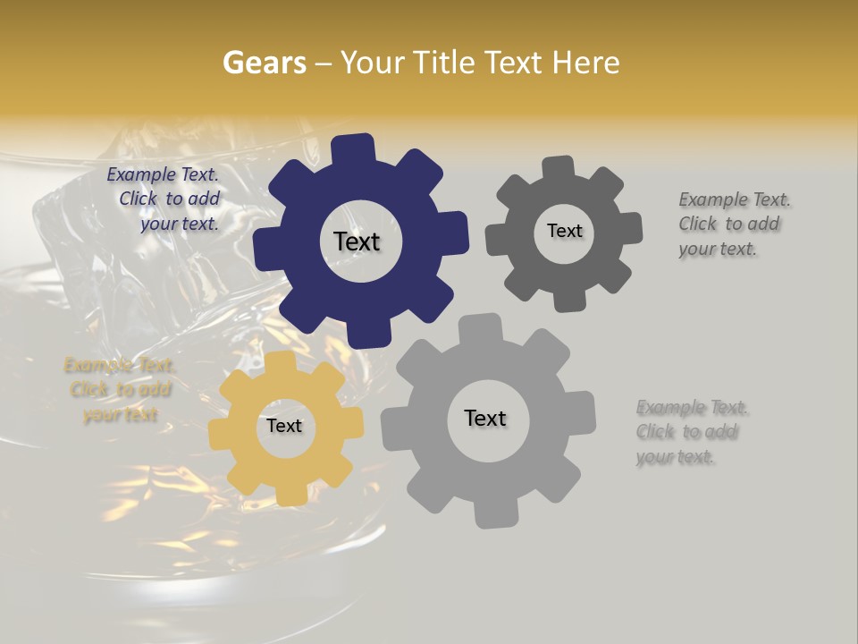 Cube Single Drink PowerPoint Template