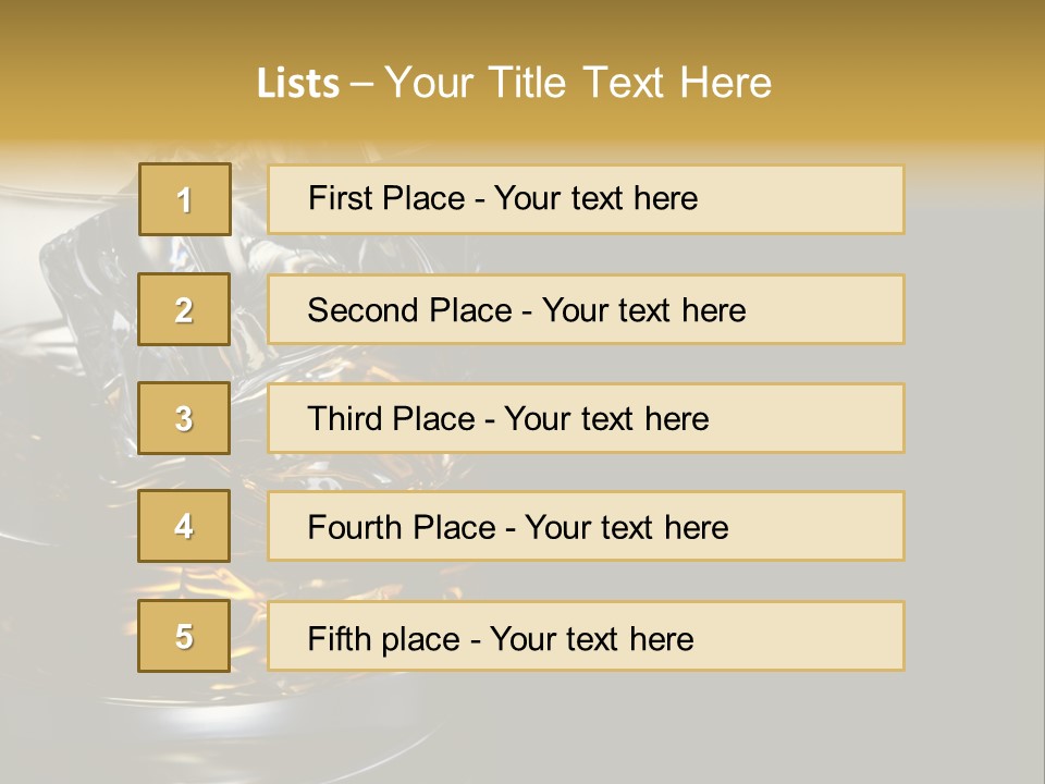 Cube Single Drink PowerPoint Template