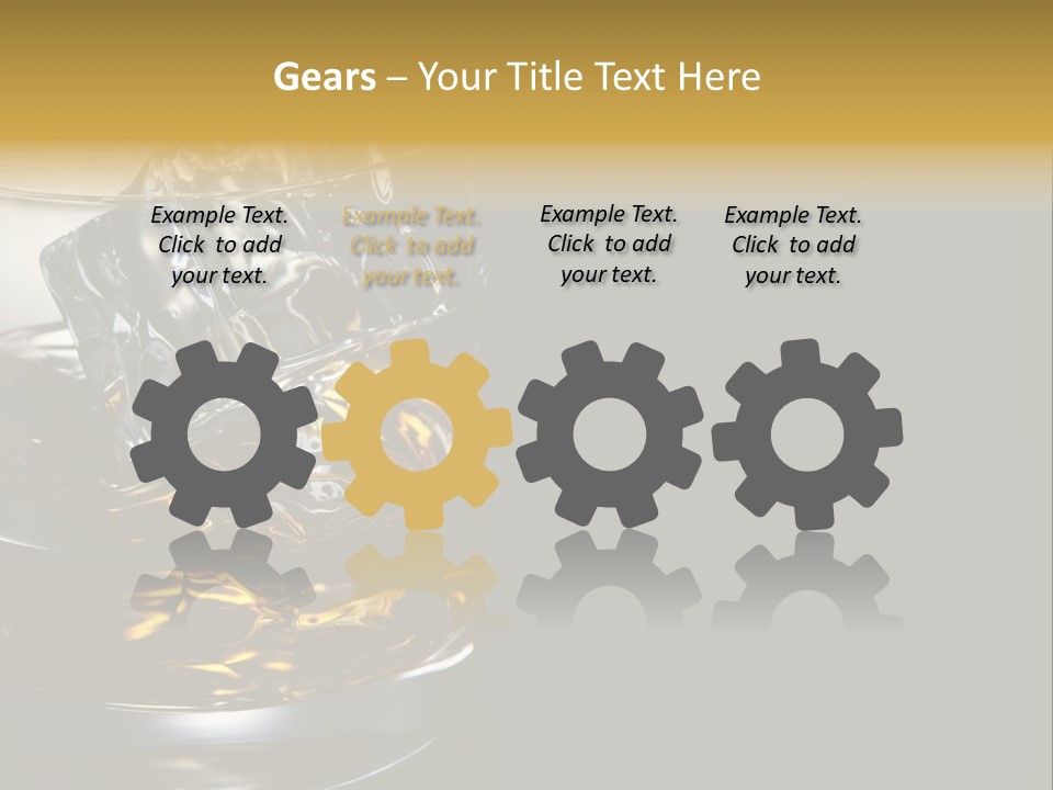 Cube Single Drink PowerPoint Template