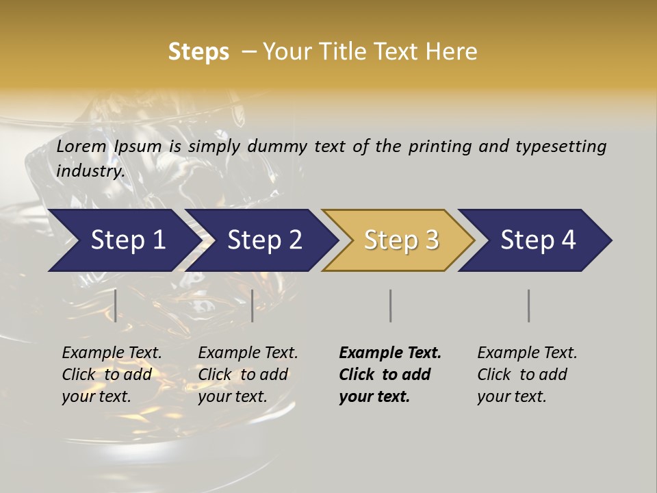 Cube Single Drink PowerPoint Template