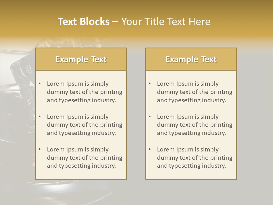 Cube Single Drink PowerPoint Template