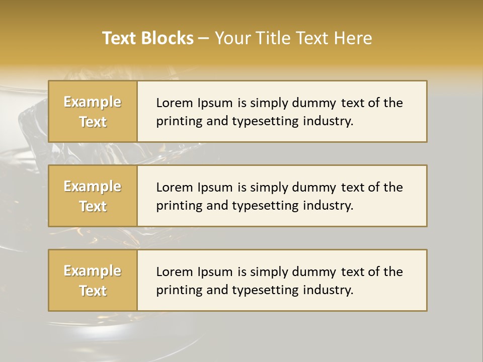 Cube Single Drink PowerPoint Template