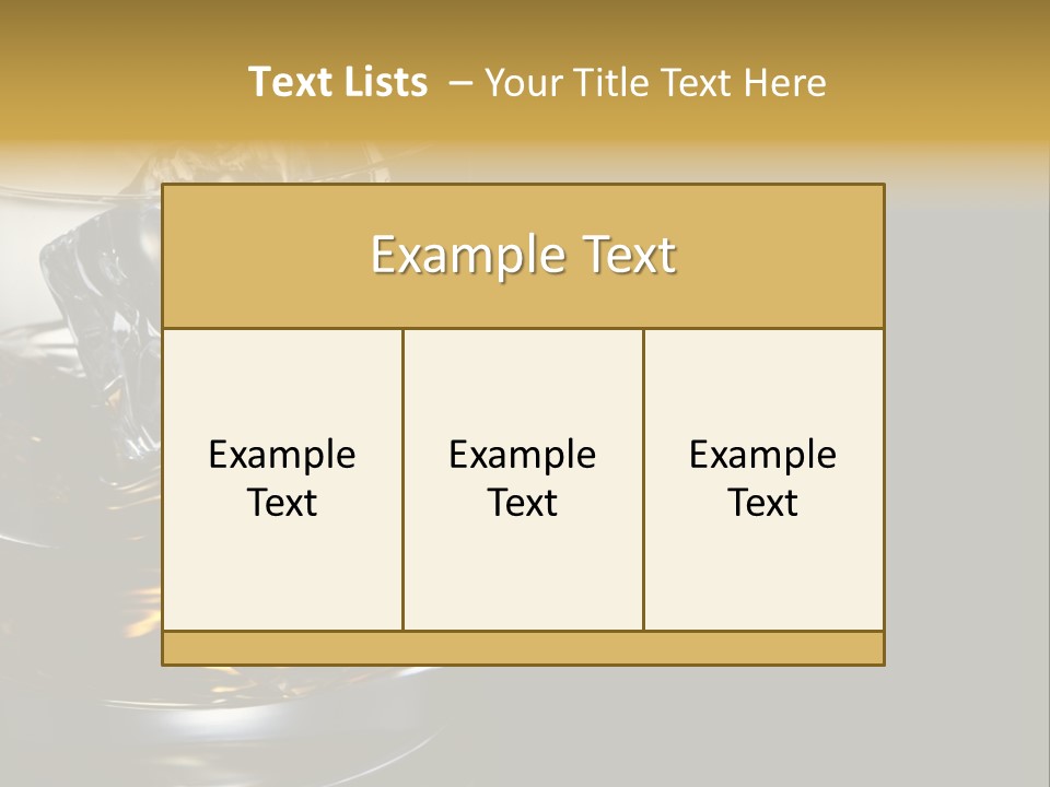 Cube Single Drink PowerPoint Template