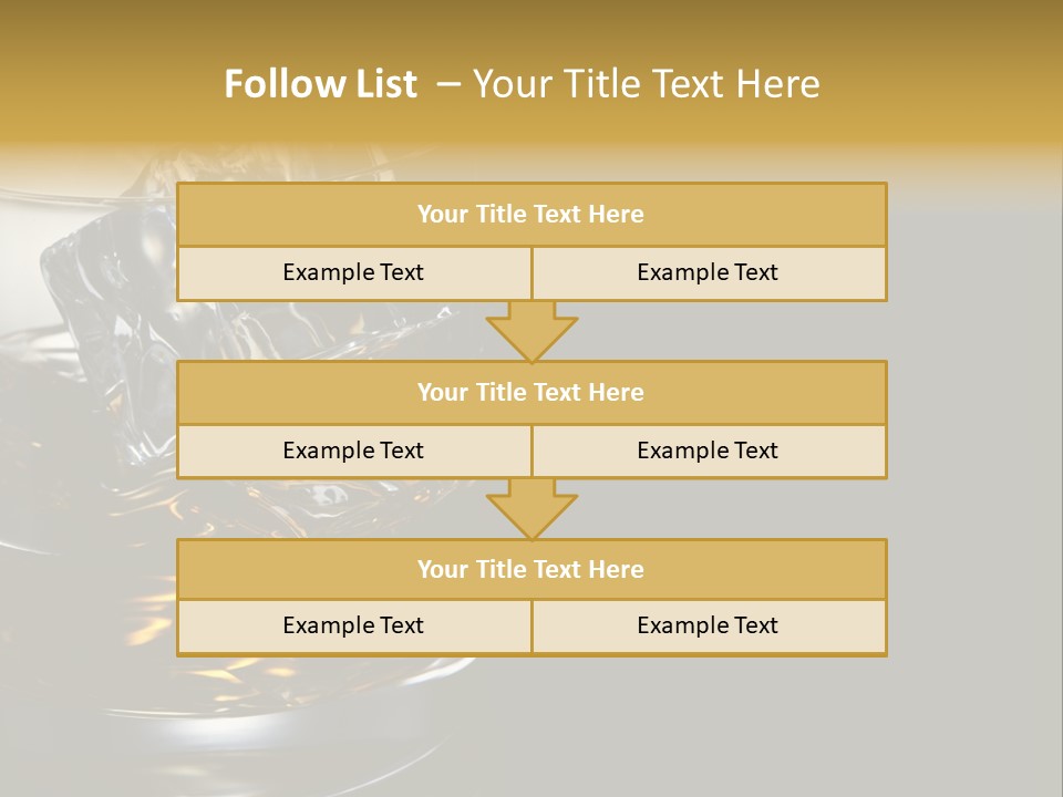 Cube Single Drink PowerPoint Template