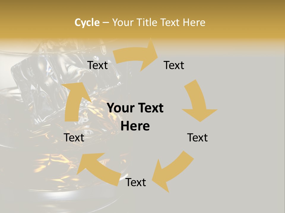 Cube Single Drink PowerPoint Template