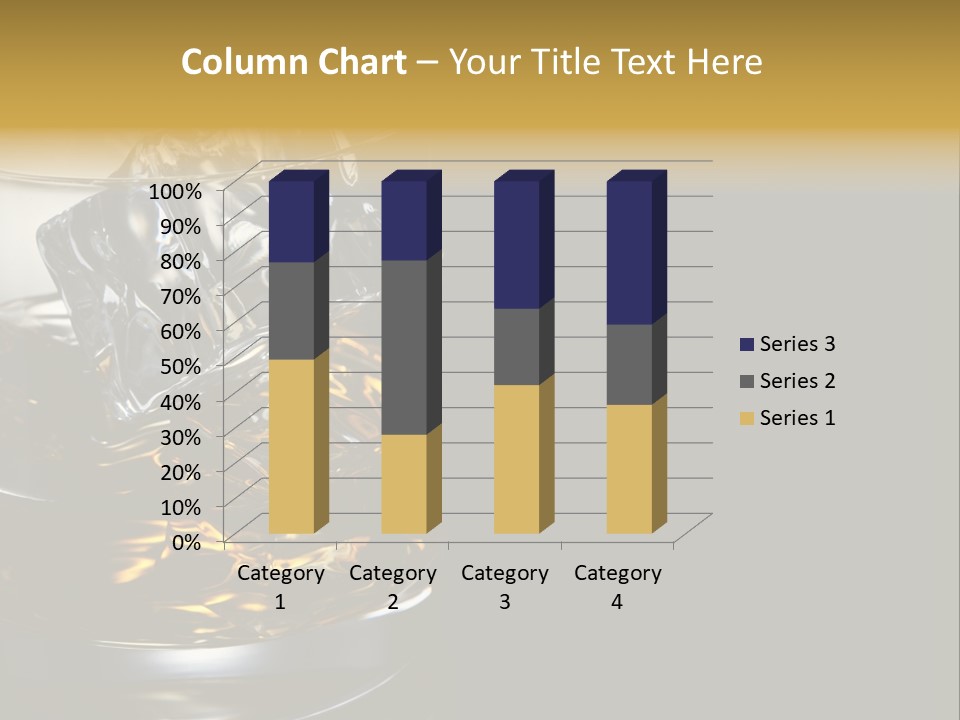 Cube Single Drink PowerPoint Template