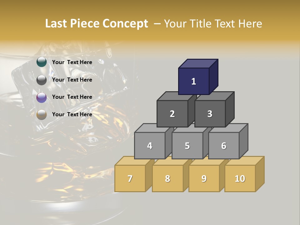 Cube Single Drink PowerPoint Template