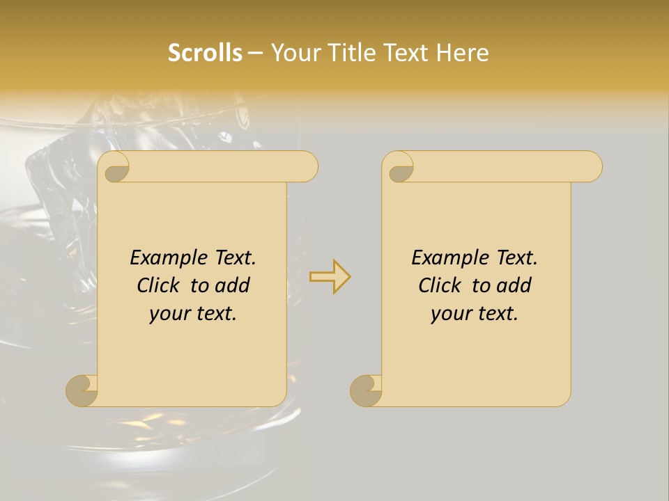 Cube Single Drink PowerPoint Template