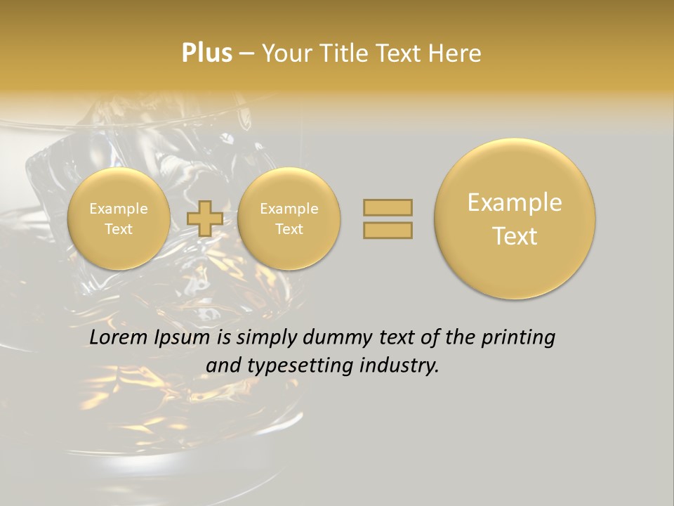 Cube Single Drink PowerPoint Template