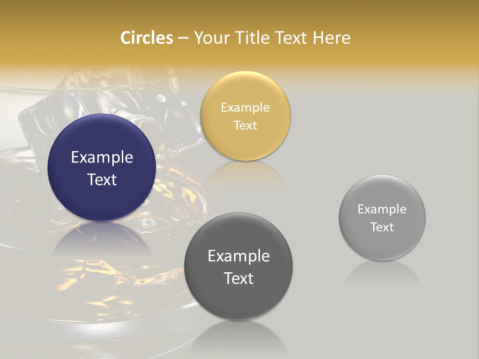 Cube Single Drink PowerPoint Template