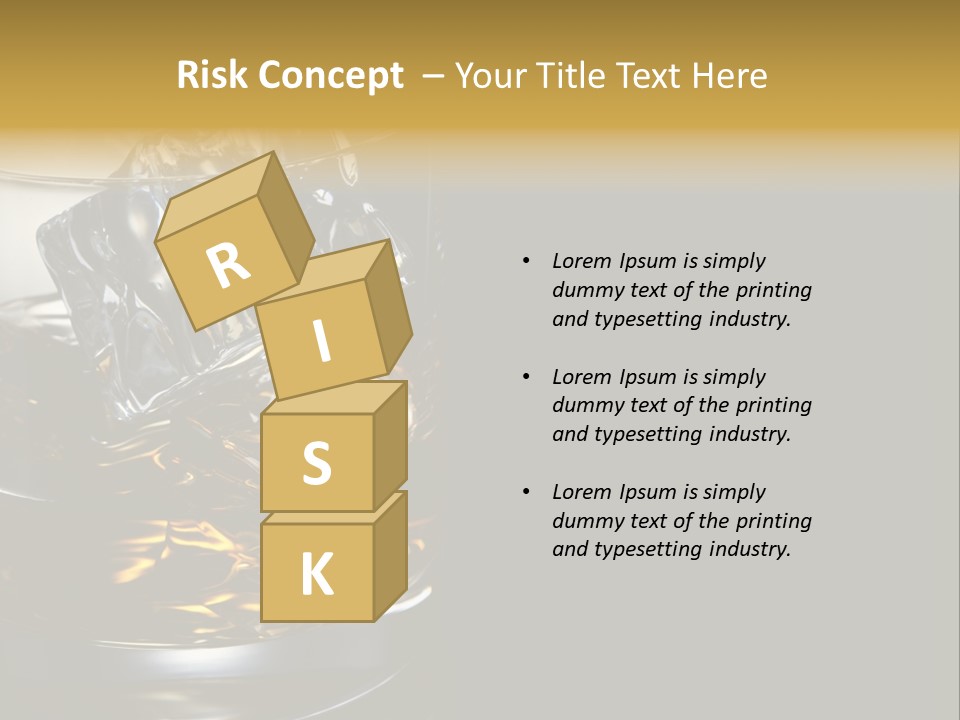 Cube Single Drink PowerPoint Template