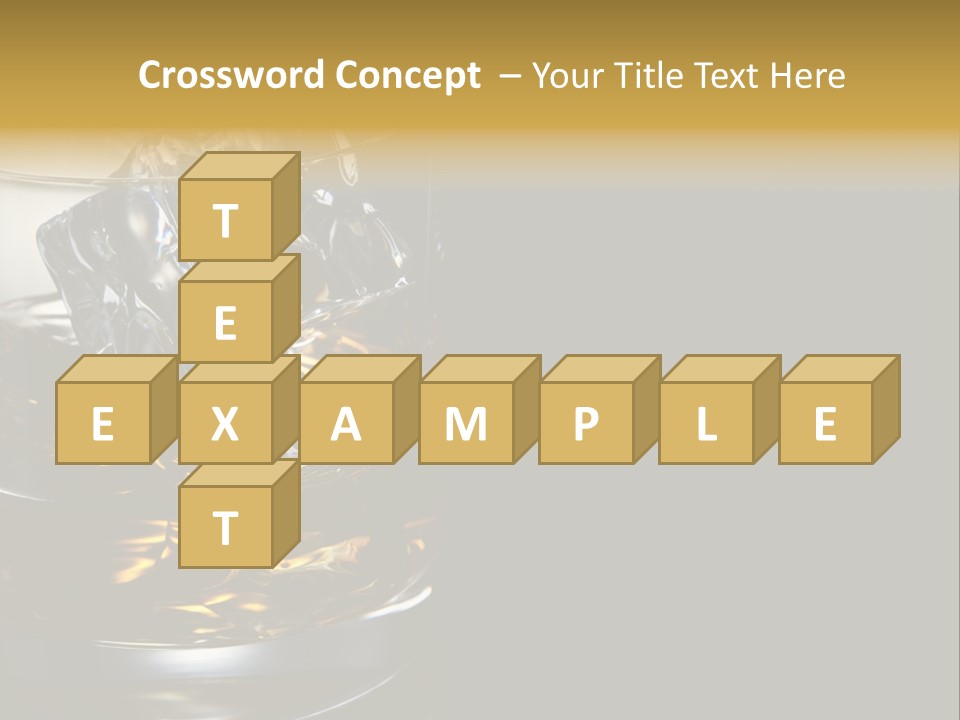 Cube Single Drink PowerPoint Template