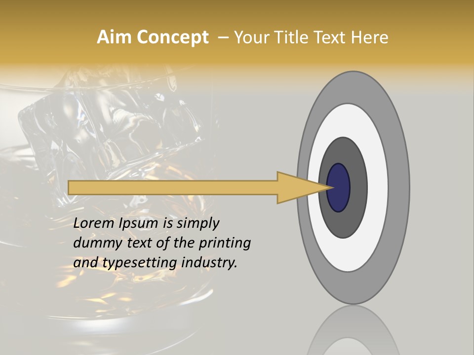 Cube Single Drink PowerPoint Template