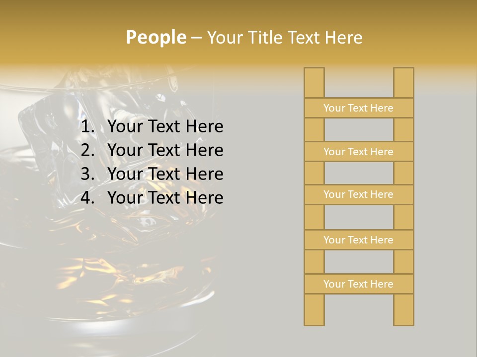 Cube Single Drink PowerPoint Template