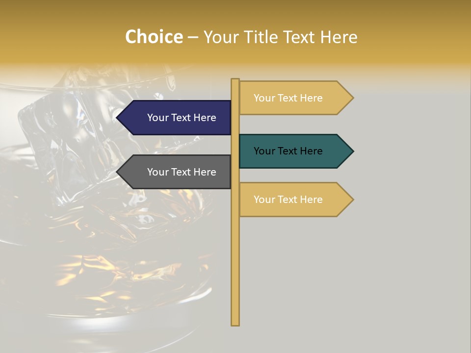 Cube Single Drink PowerPoint Template