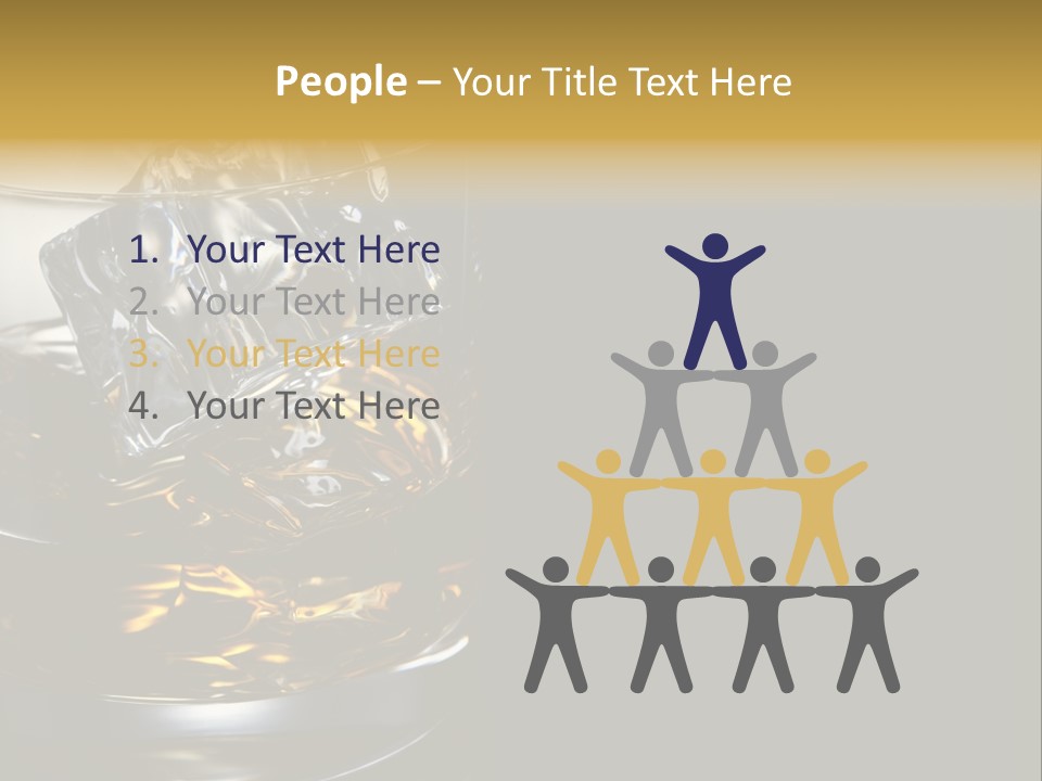 Cube Single Drink PowerPoint Template