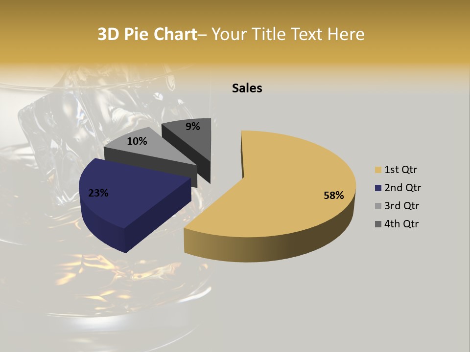Cube Single Drink PowerPoint Template