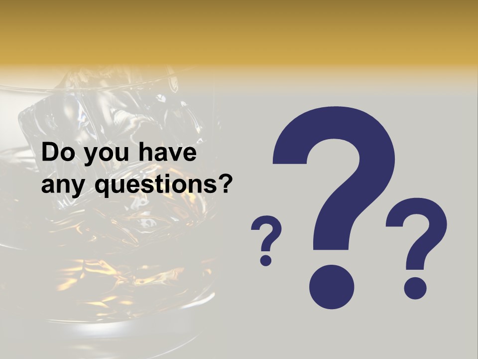 Cube Single Drink PowerPoint Template