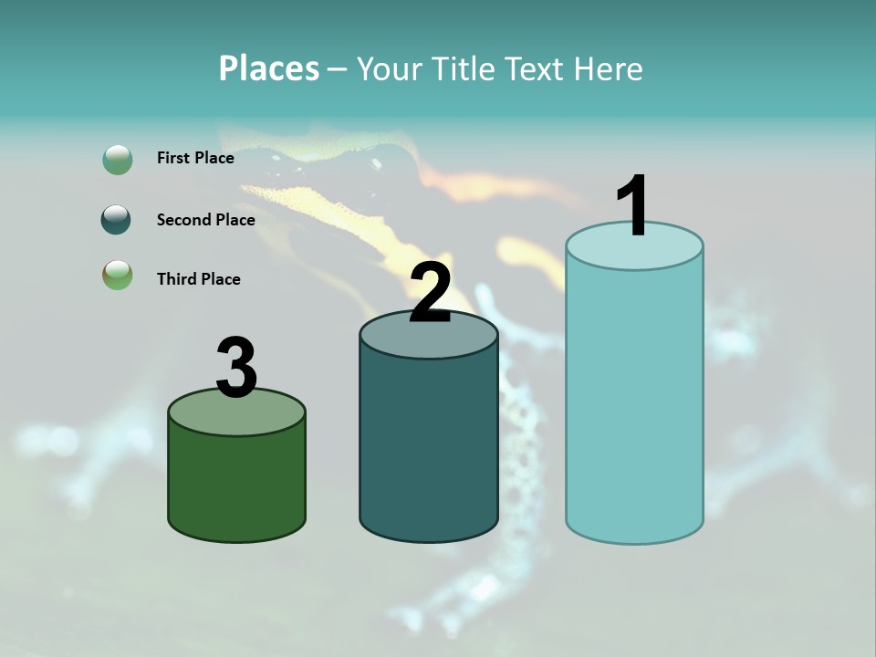 Black Colorful Amphibian PowerPoint Template