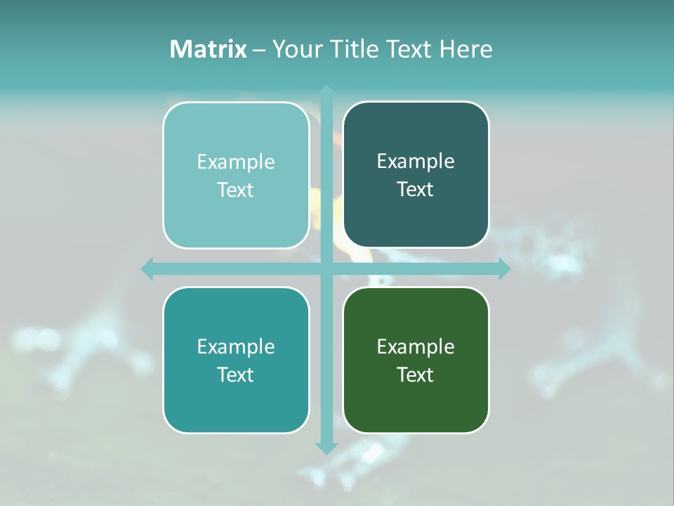 Black Colorful Amphibian PowerPoint Template