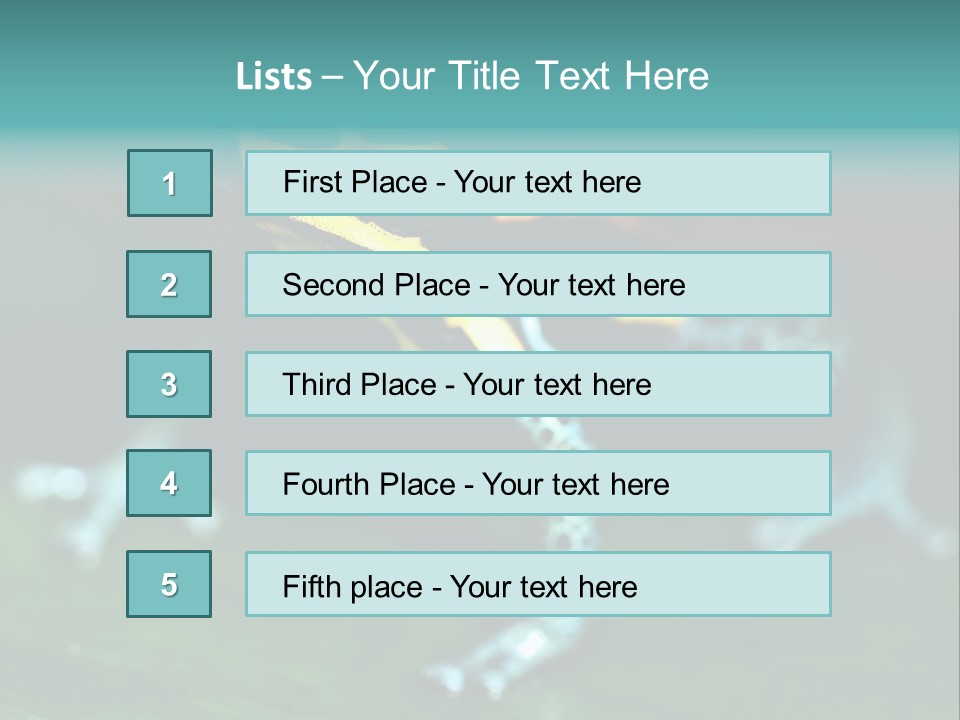 Black Colorful Amphibian PowerPoint Template