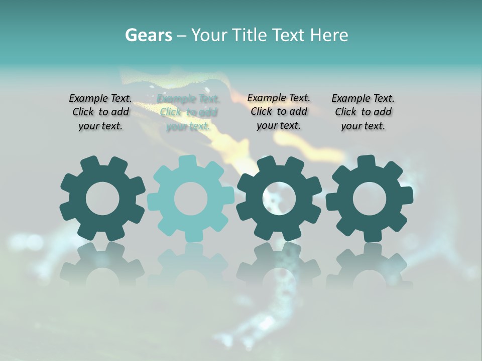 Black Colorful Amphibian PowerPoint Template