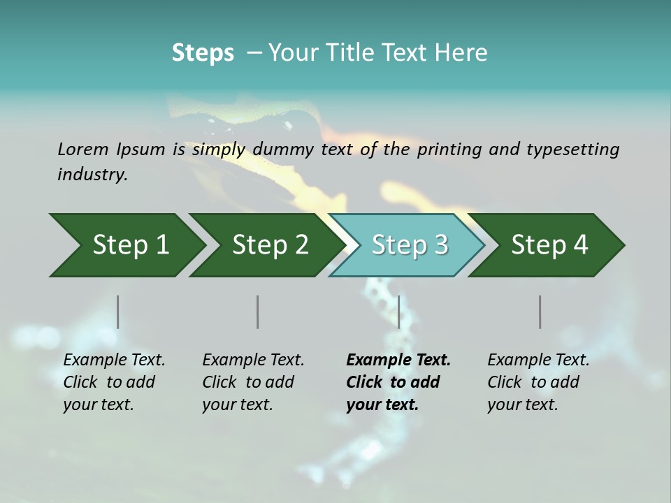 Black Colorful Amphibian PowerPoint Template