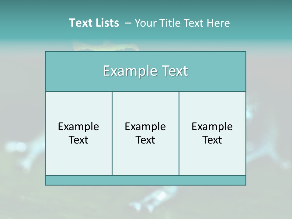 Black Colorful Amphibian PowerPoint Template
