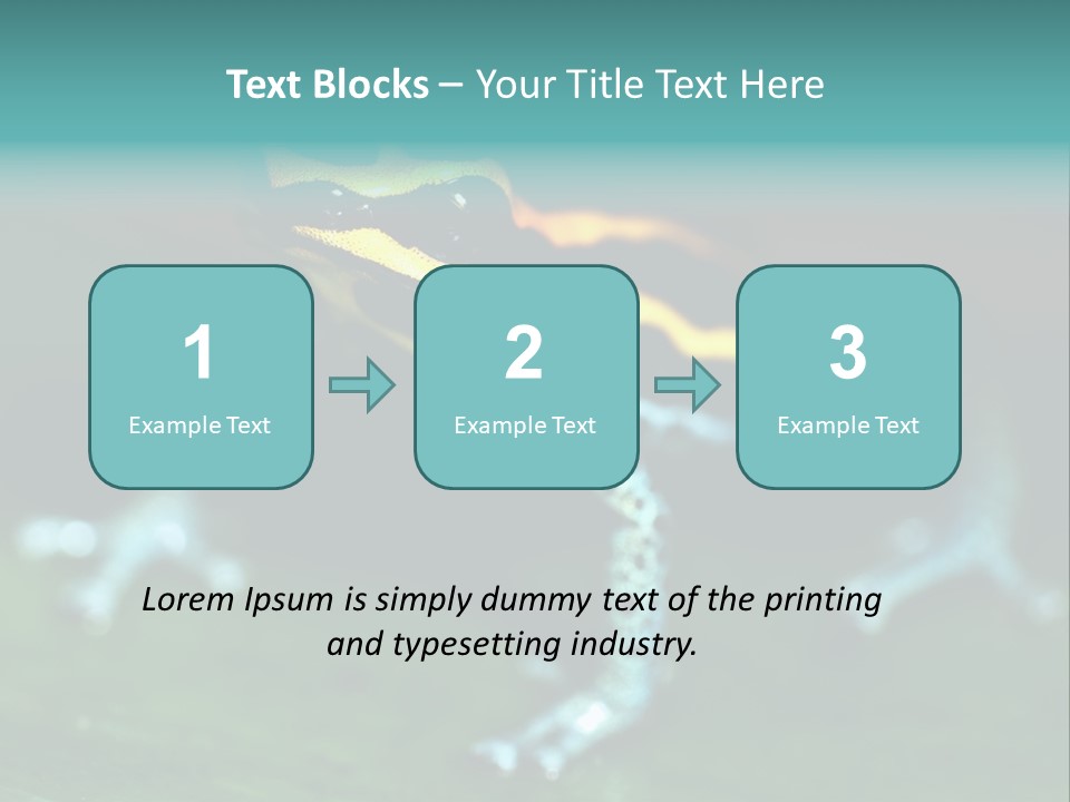 Black Colorful Amphibian PowerPoint Template