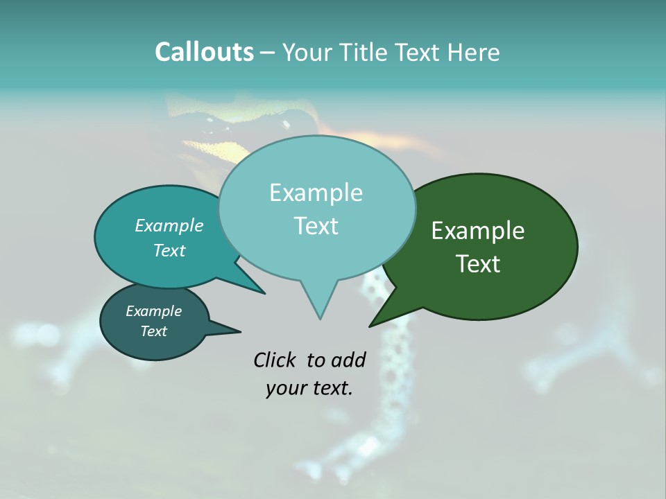 Black Colorful Amphibian PowerPoint Template