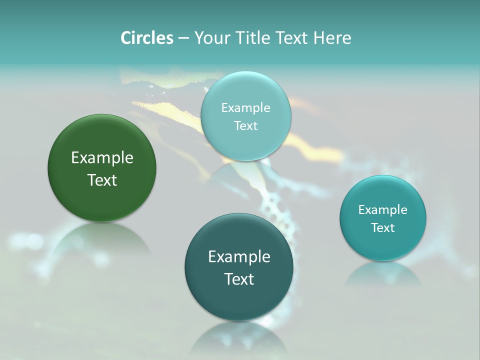 Black Colorful Amphibian PowerPoint Template