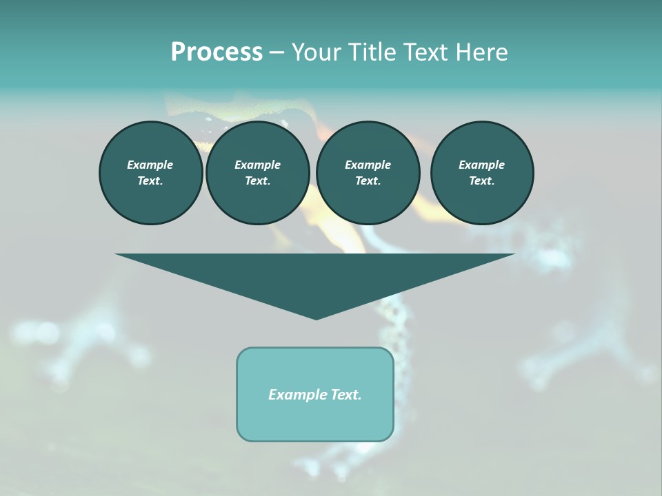 Black Colorful Amphibian PowerPoint Template