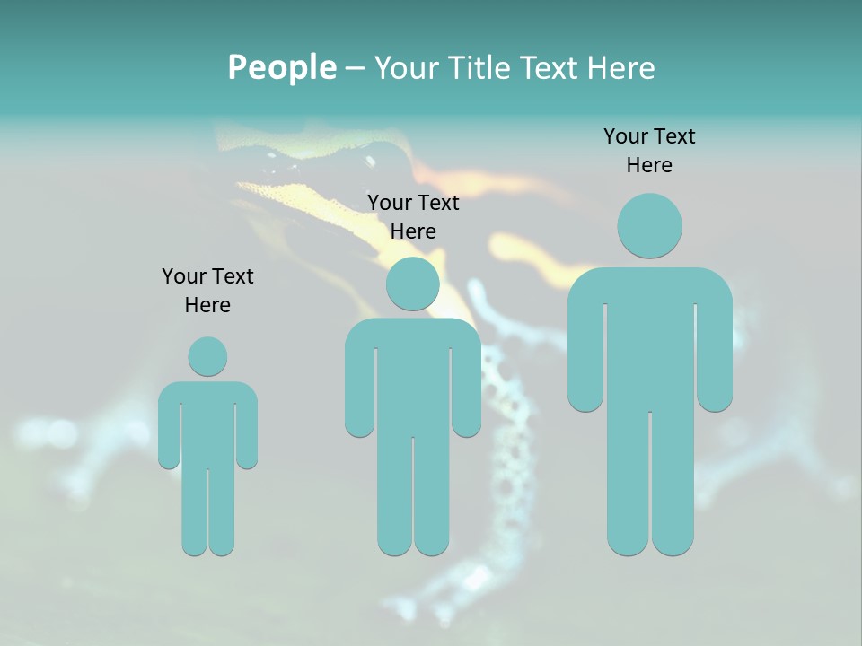 Black Colorful Amphibian PowerPoint Template