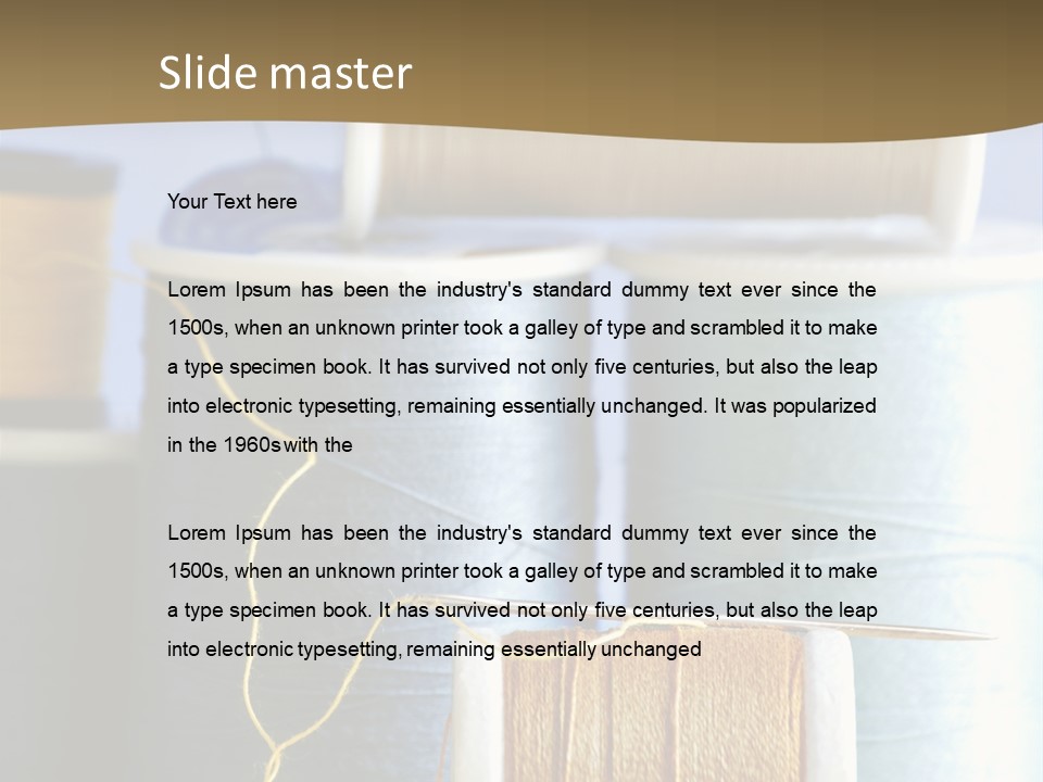 Multiple Spool Tiny PowerPoint Template