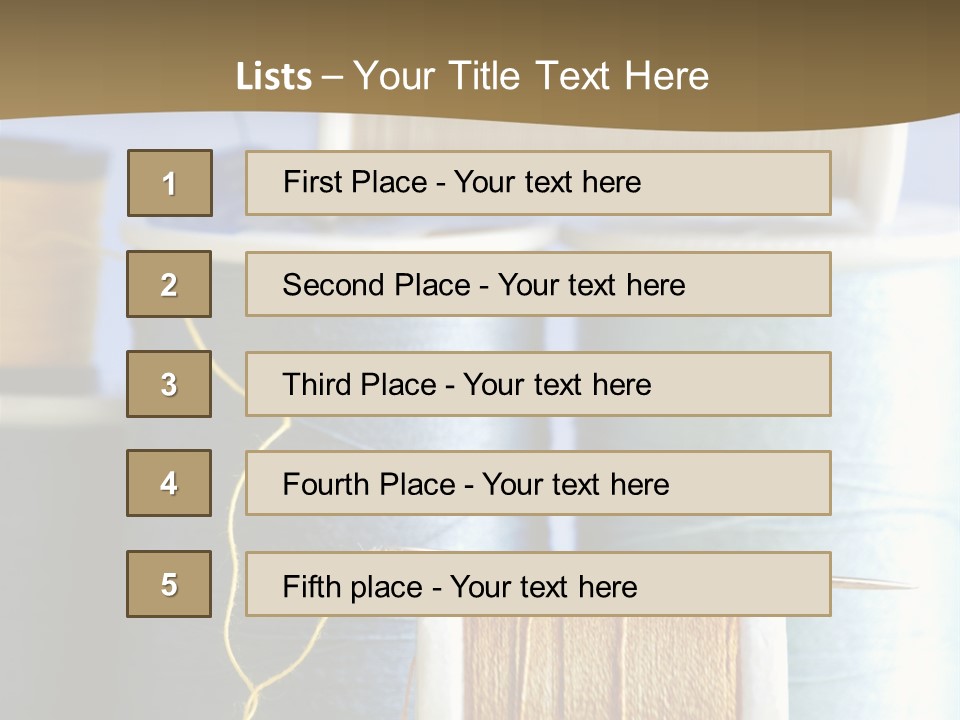 Multiple Spool Tiny PowerPoint Template