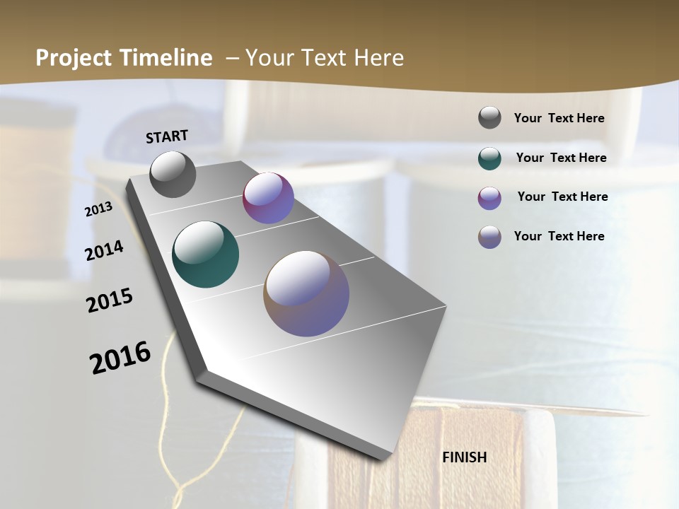 Multiple Spool Tiny PowerPoint Template