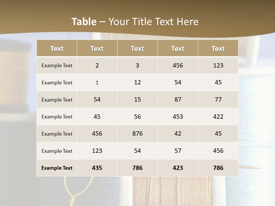 Multiple Spool Tiny PowerPoint Template