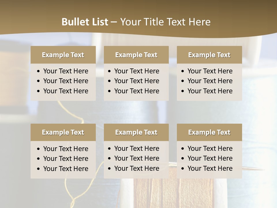 Multiple Spool Tiny PowerPoint Template