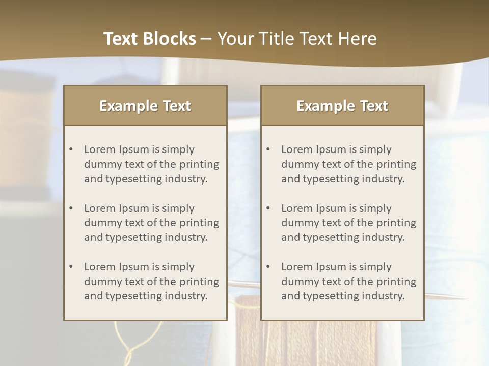 Multiple Spool Tiny PowerPoint Template