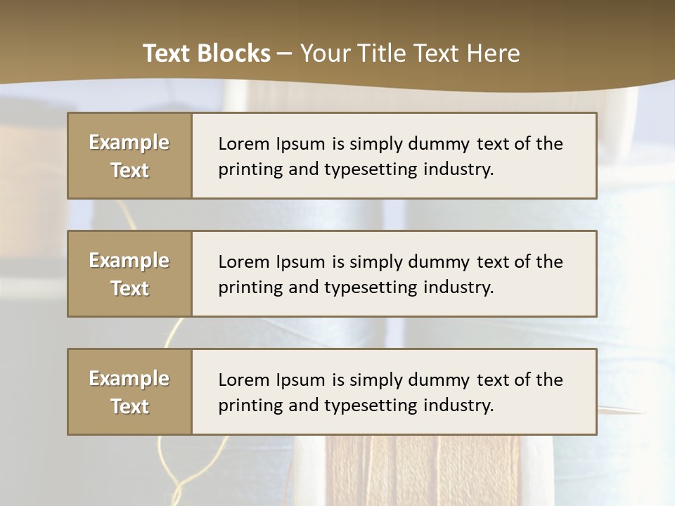 Multiple Spool Tiny PowerPoint Template