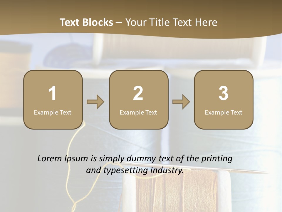 Multiple Spool Tiny PowerPoint Template