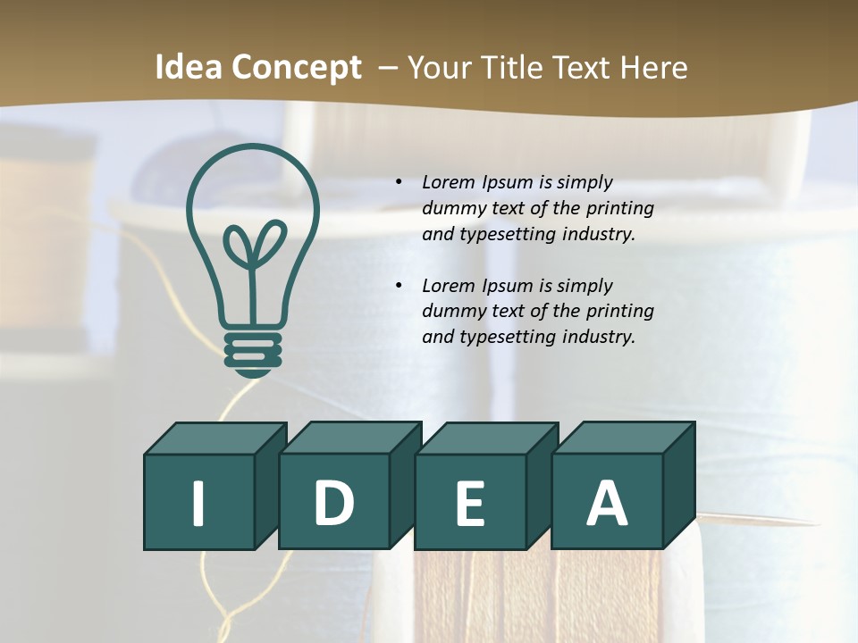 Multiple Spool Tiny PowerPoint Template