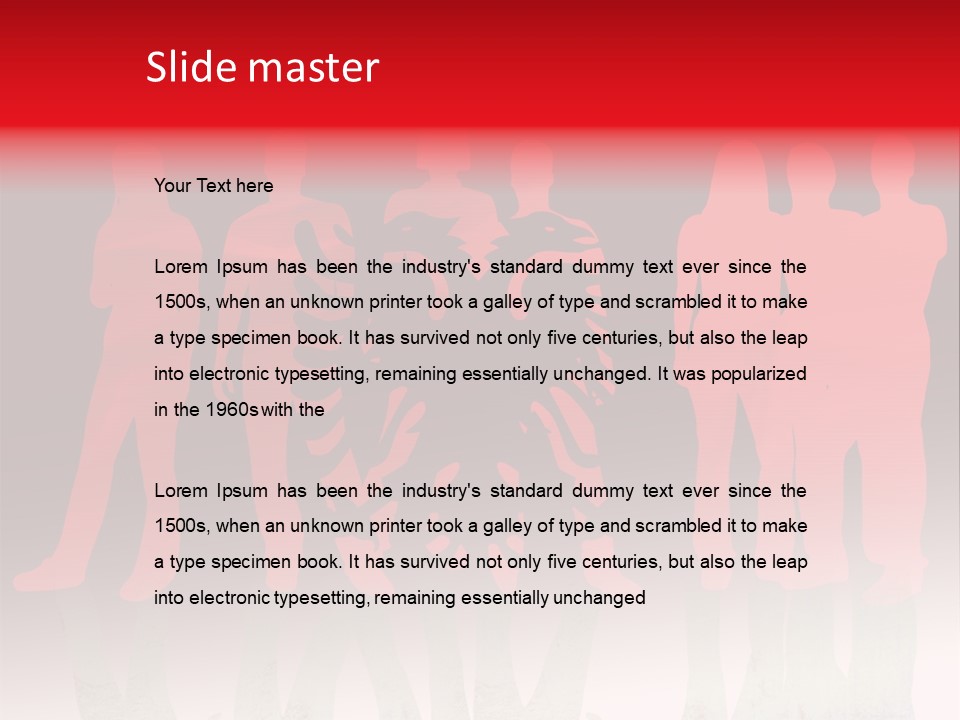 Sport Outline Woman PowerPoint Template