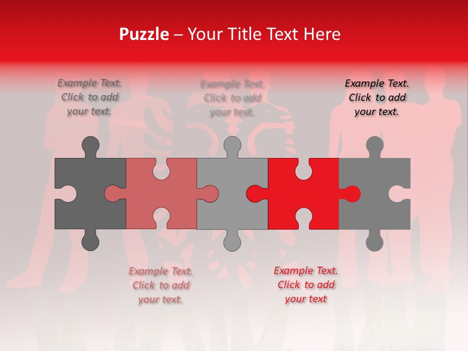 Sport Outline Woman PowerPoint Template