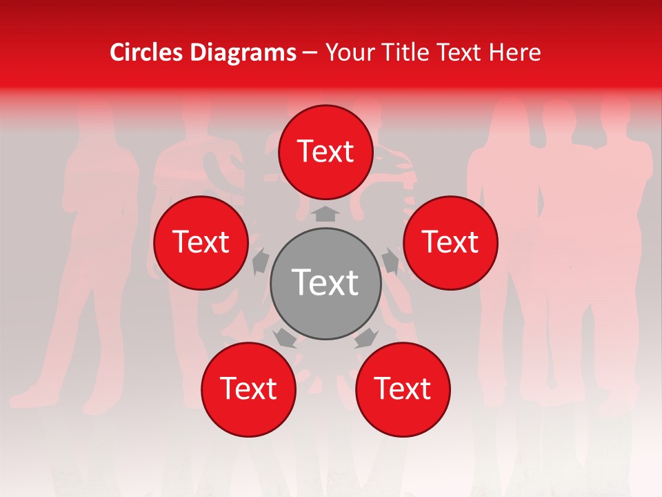 Sport Outline Woman PowerPoint Template