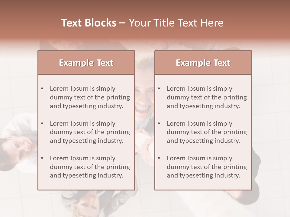 Blonde  Pretty PowerPoint Template