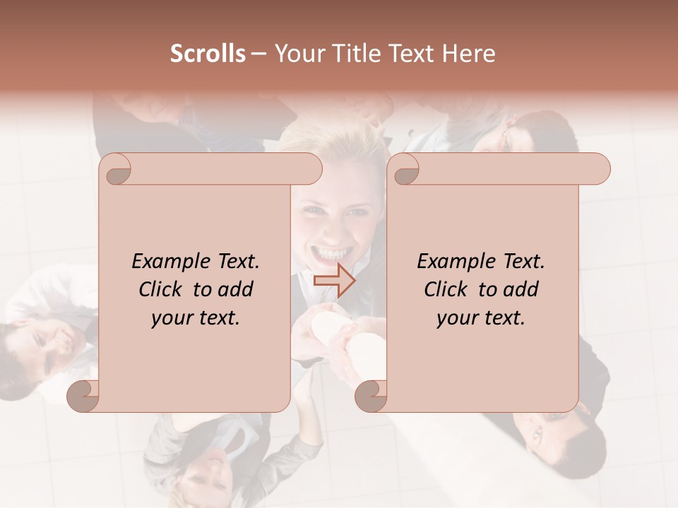 Blonde  Pretty PowerPoint Template