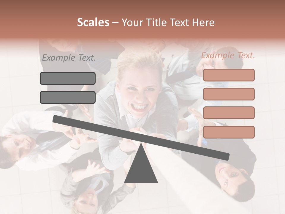 Blonde  Pretty PowerPoint Template